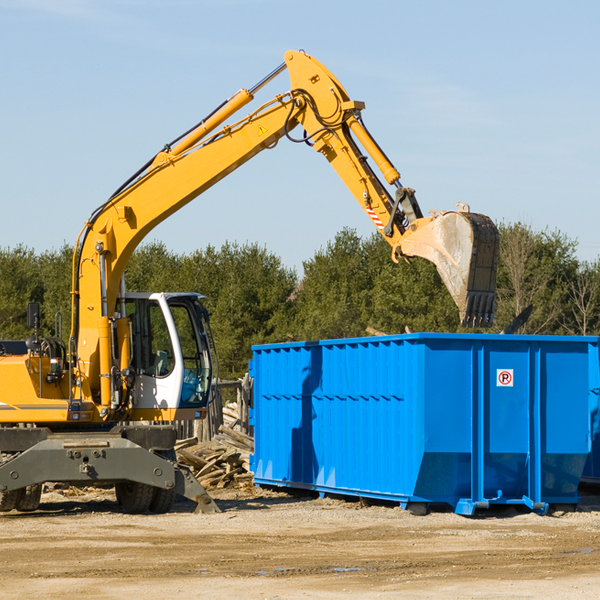 what size residential dumpster rentals are available in Seven Lakes NC